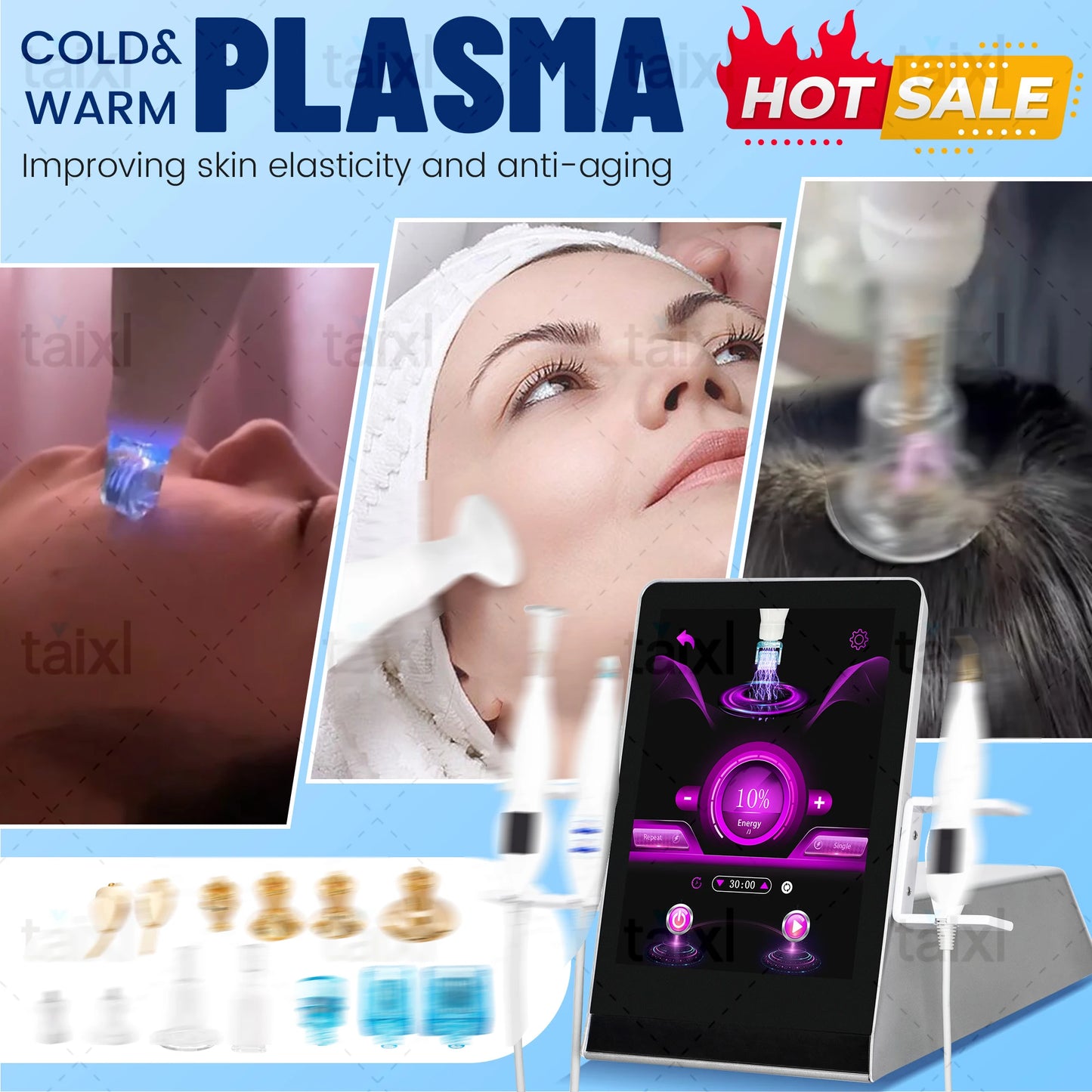 MYOSLIM Cold And Hot Plasma 8in1 Diamond Seal Ozone Rejuvenation Beauty Machine