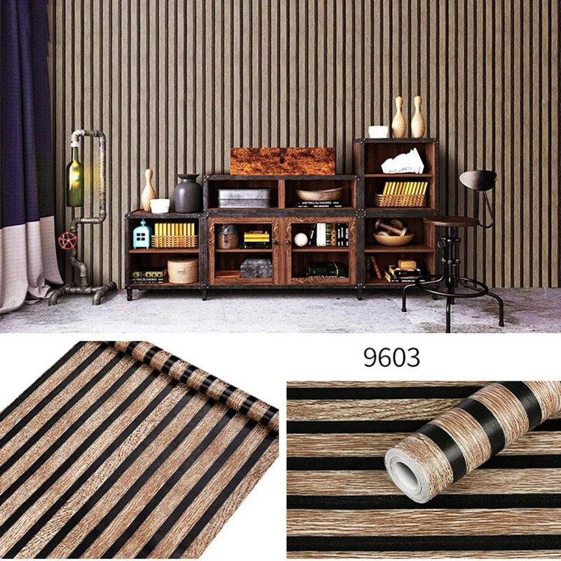 High-concerned Self-Adhesive Wood Grain PVC Wallpaper Roll