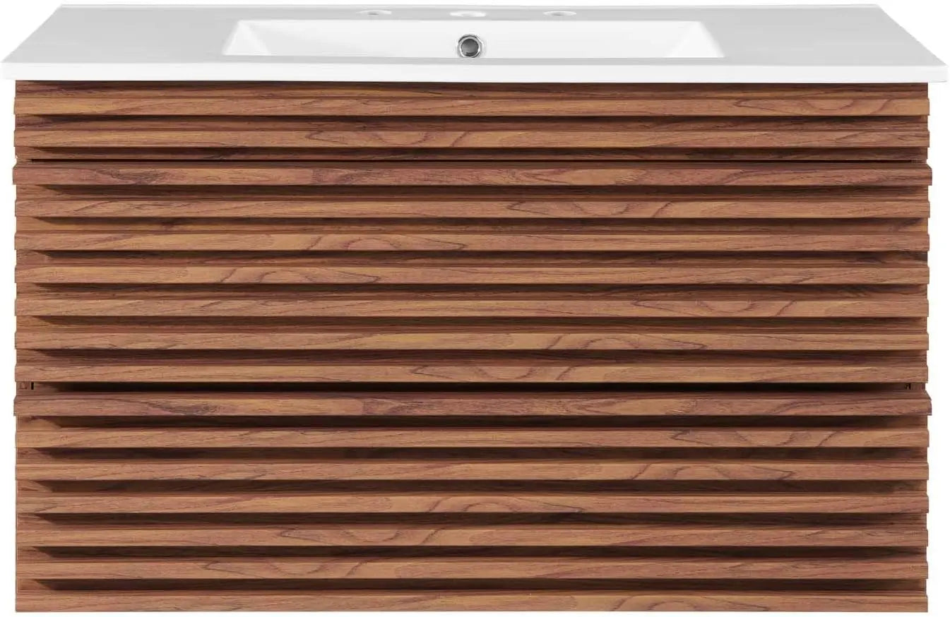 XMSJ Wall Mount Bathroom Vanity Render for Modern Baths