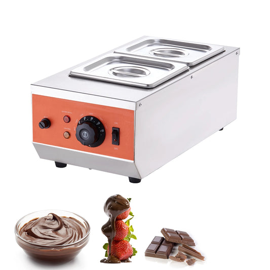 SucceBuy Double Tank Electric Chocolate Tempering Machine