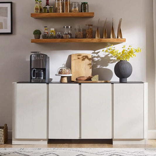 Buffet Sideboard Storage Cabinet With Adjustable Shelves