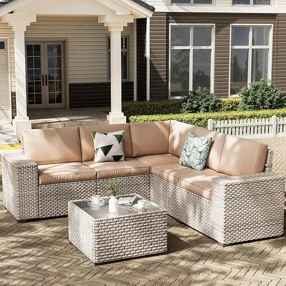 Hign-concerned 13 Piece Outdoor Patio Wicker Furniture Set