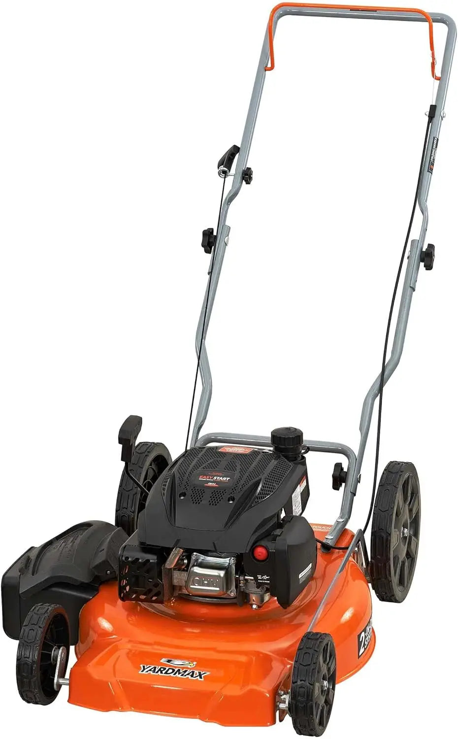 XMSJH Gas Walk Behind 2in1 Lawn Mower High Rear Wheels