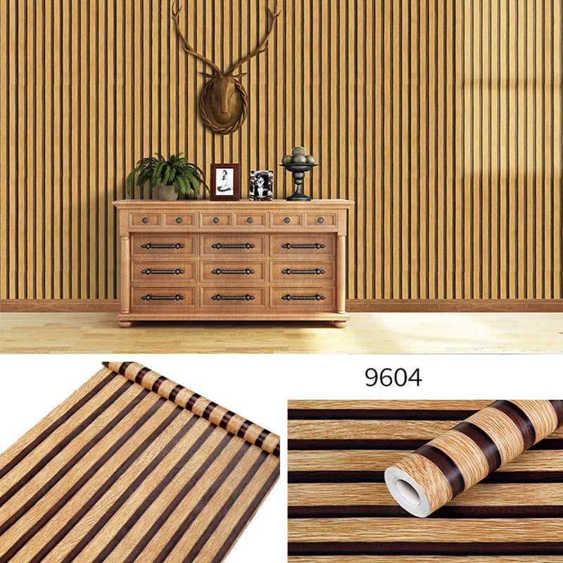 High-concerned Self-Adhesive Wood Grain PVC Wallpaper Roll
