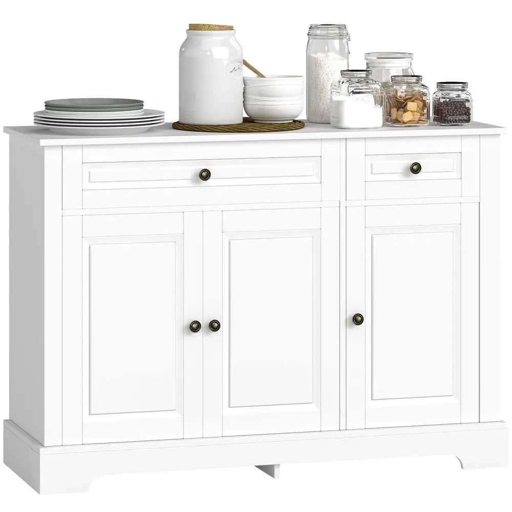 Sideboard Buffet Cabinet With Storage And Two Drawers