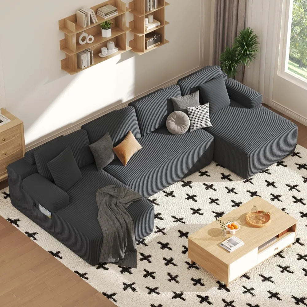 CN Sichuan Cloud U Shaped Sectional Sofa With Deep Seat