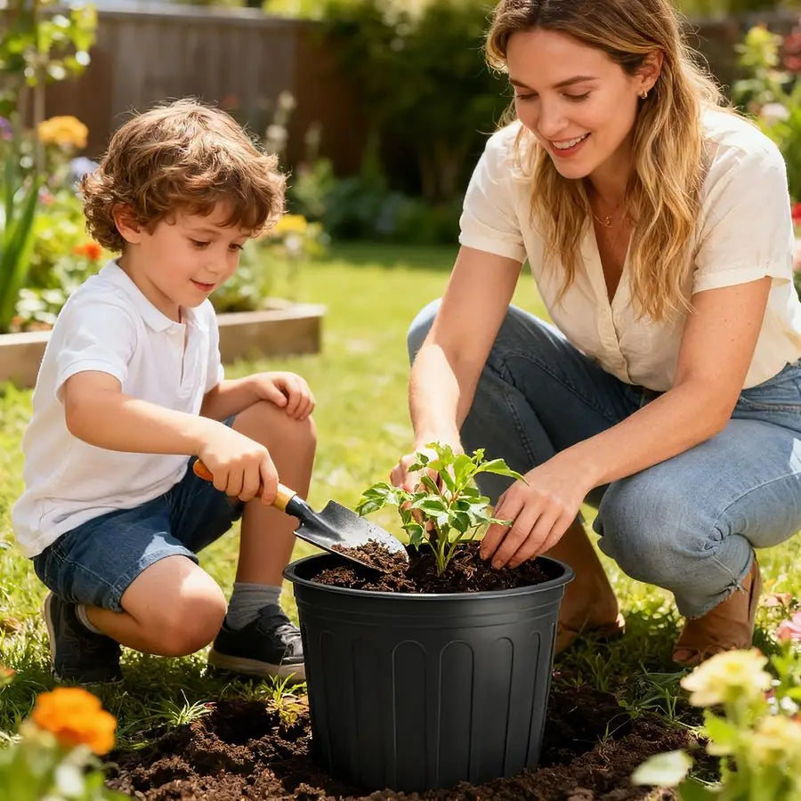 30 Pack Plastic Nursery Pots With Drainage Holes For Seedlings
