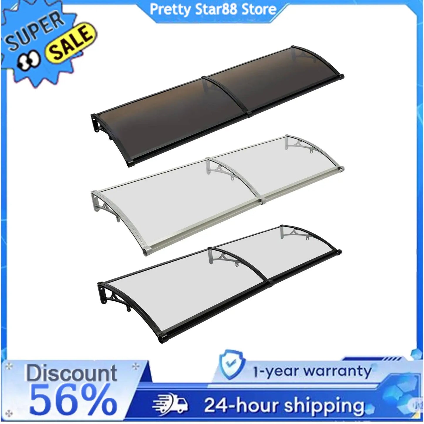 Hign Concerned Front Door Arch Rainshed Canopy Outdoors