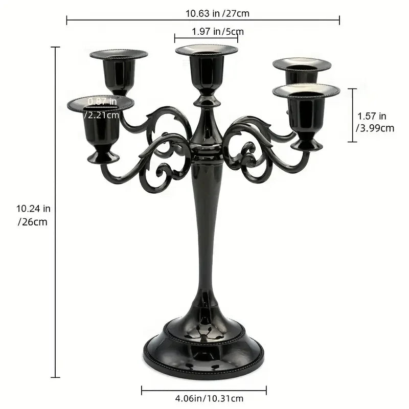 Hign Concerned 5 Arm Candle Holder Candelabra For Tapers