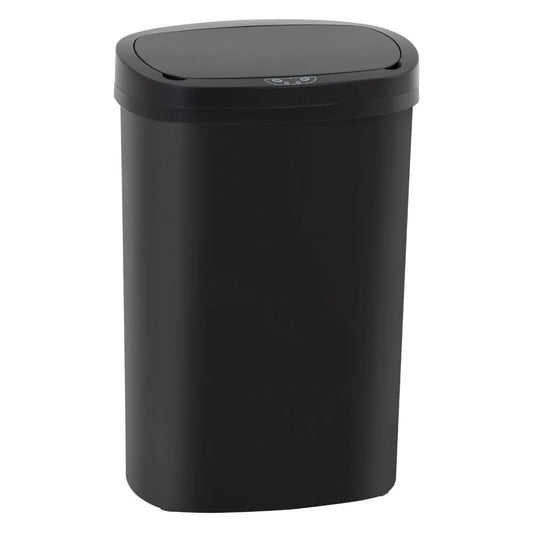13 gallon kitchen trash can with lid automatic trash can, kitchen bedroom bathroom office waterproof trash can