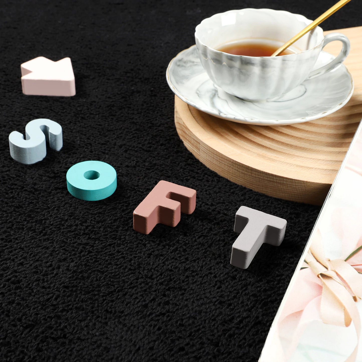 Hign Concerned Nonslip Living Room Rug Soft Acrylic Carpet