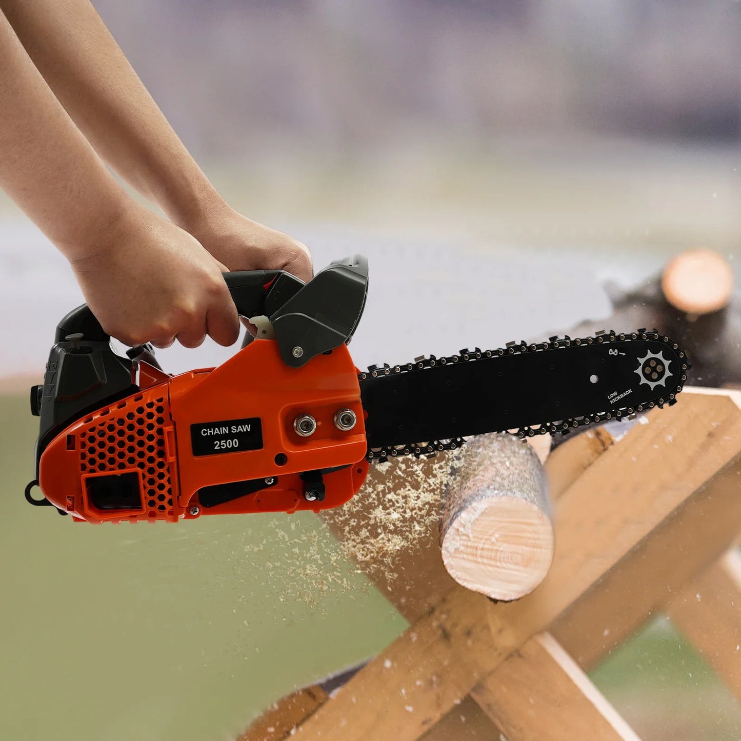 900W Gasoline Chainsaw Aluminum Nylon Build for Logging and Pruning