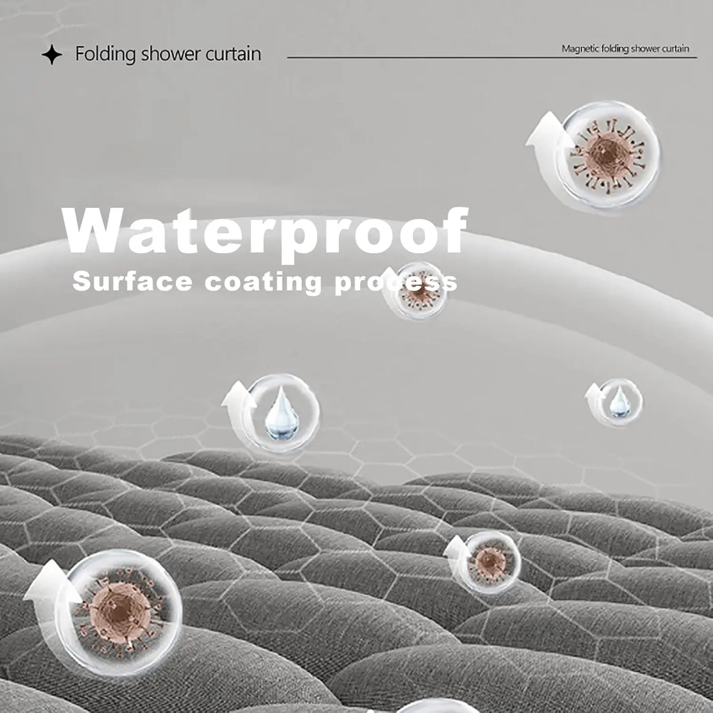 Craft Of Weaving Waterproof Linen Shower Curtain Magnets