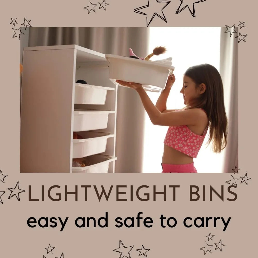 White Dresser, Closet Organizers and Storage, Storage Cabinet Bins, Drawers, 8 Shelf Wood Bathroom Office Kitchen Garage Pantry