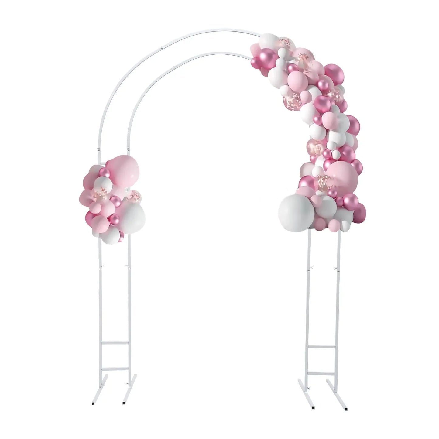 NONECN Metal Wedding Arch Stand Frame Steel Garden Arbor