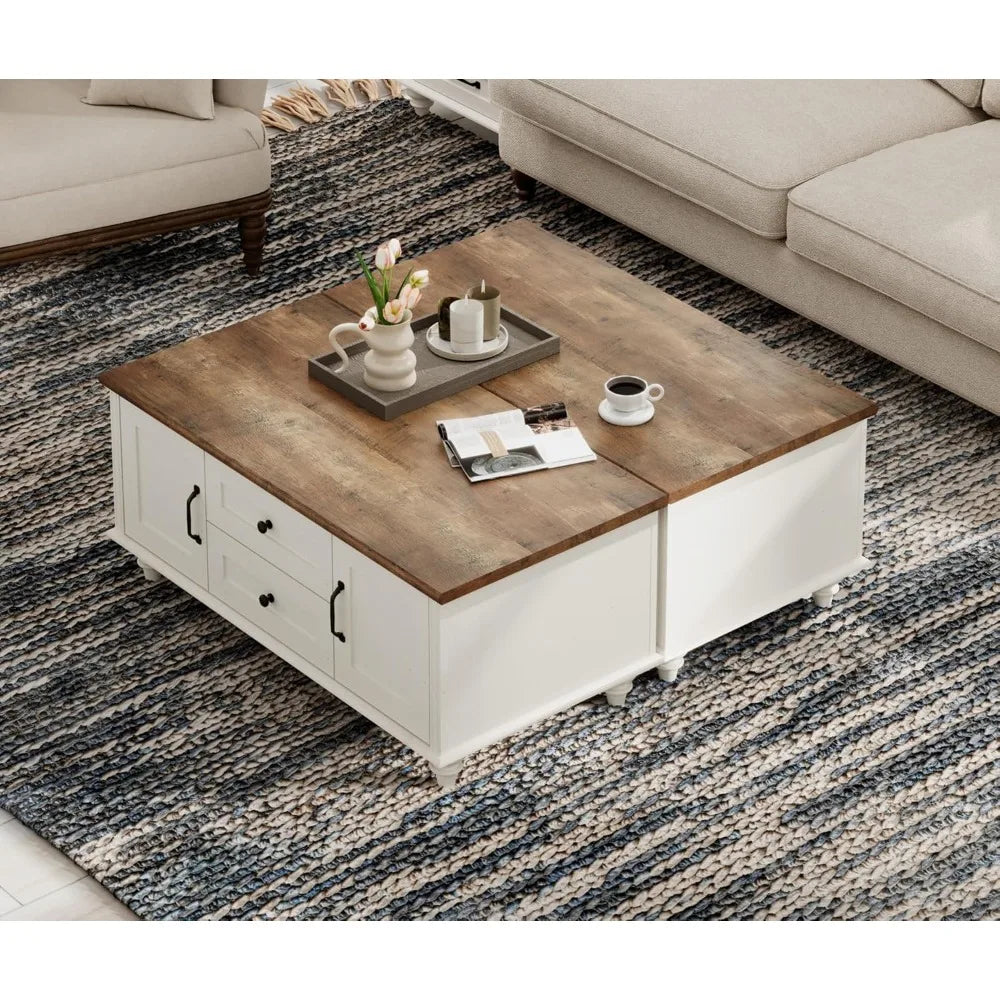 DAFIFY Storage Coffee Tables Living Room Modern Center Table