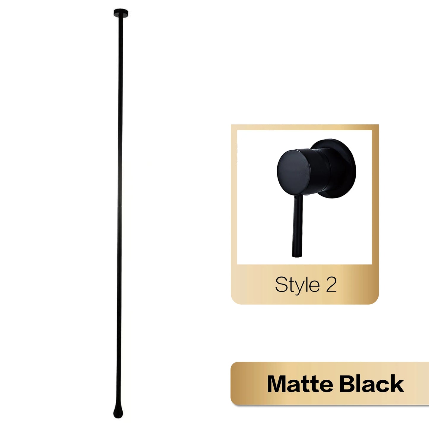 Aitana Luxury Brass Bathroom Faucet Two Hole Wall Mounted