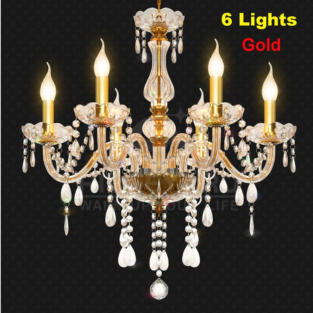 Ridgeyard K9 Crystal Chandelier Four To Eighteen Arms