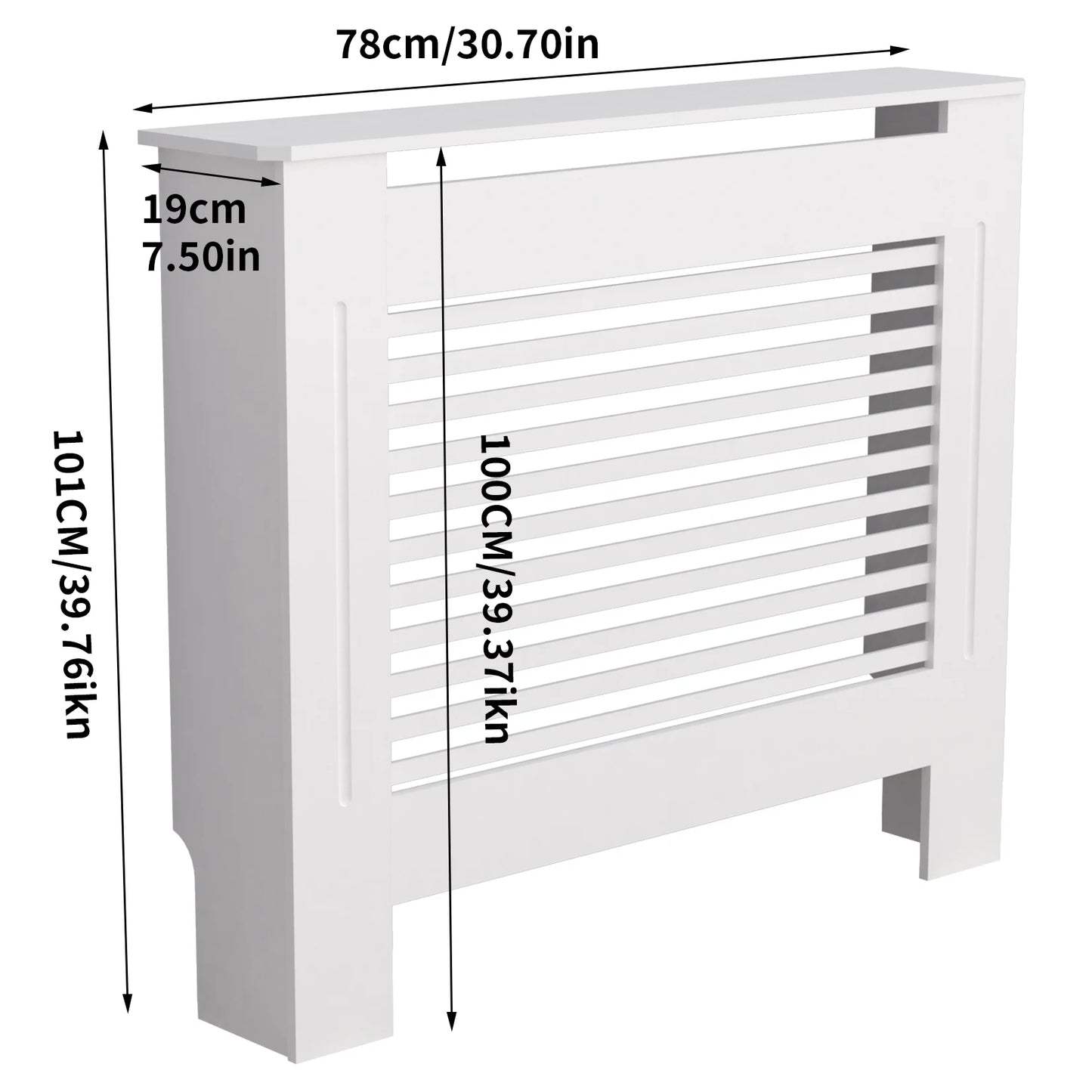 General Radiator Cover Modern MDF Cabinet With Grill Shelf