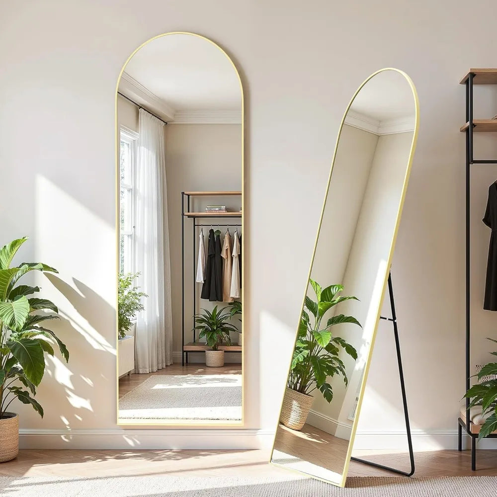 Arched Floor Mirror Vintage Style For Bedroom Living Room Decor