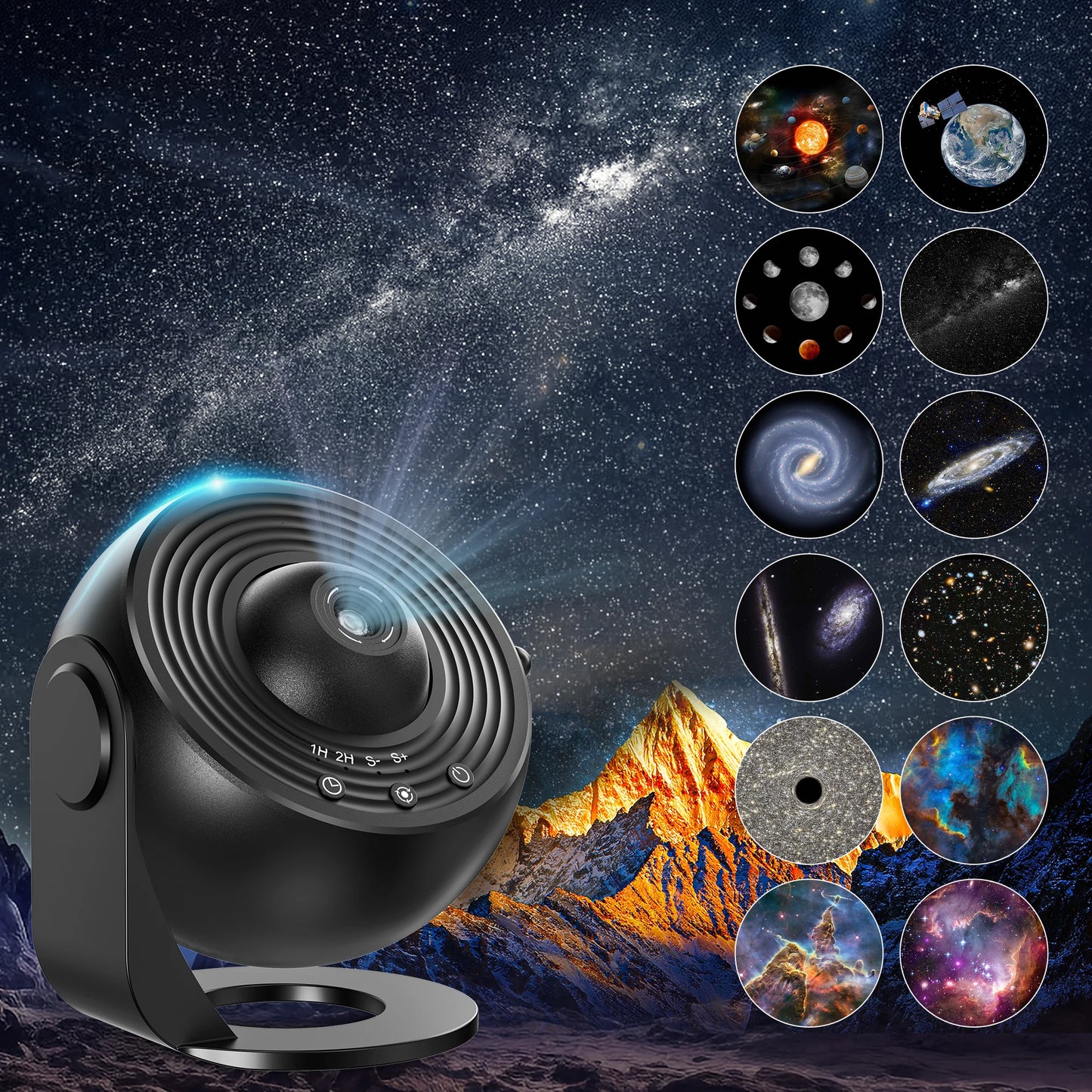 Aiopp Star Projector 13 In 1 Planetarium Galaxy Night Light