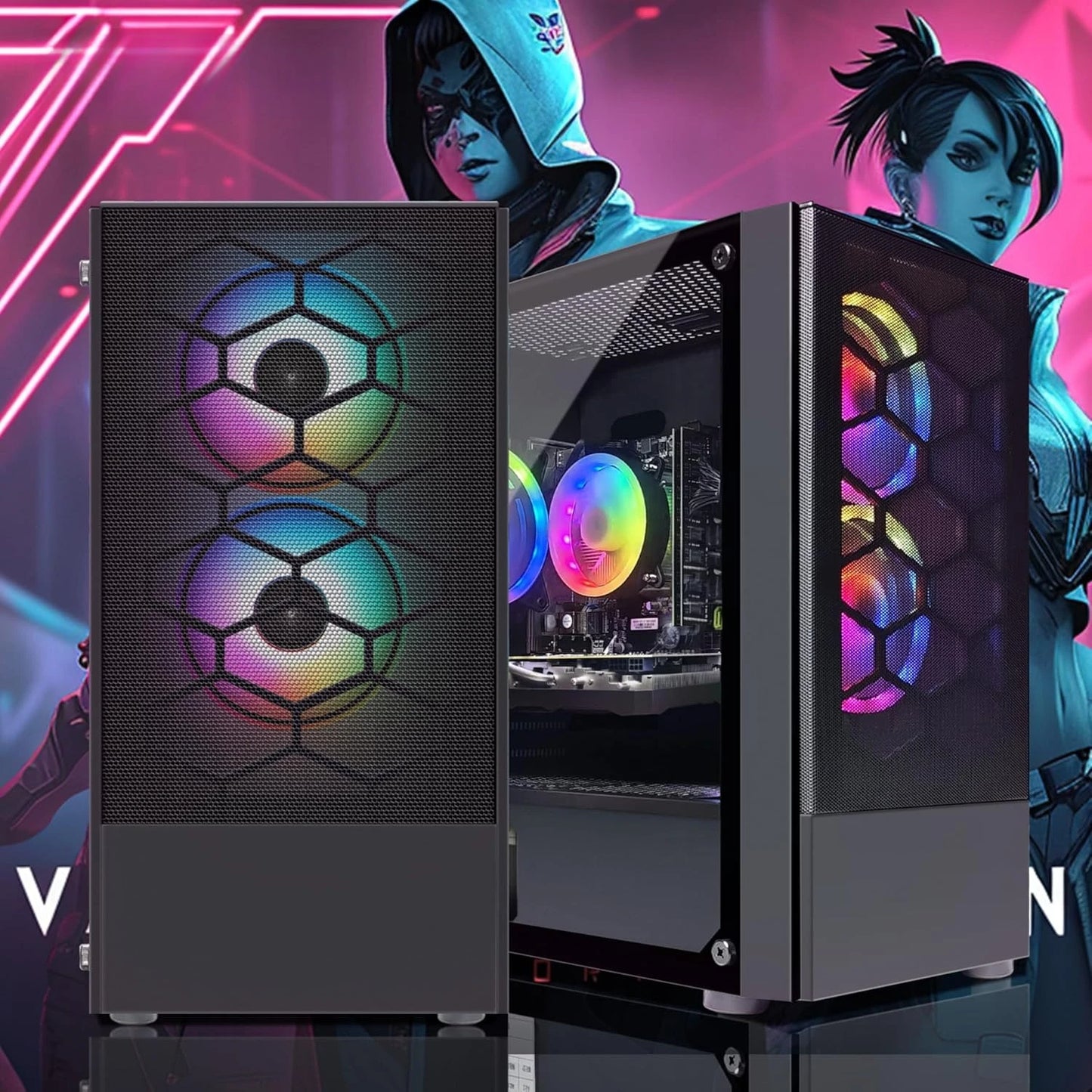 Hign-concerned Gaming PC Desktop Intel G5905 RX 580 16GB 1TB