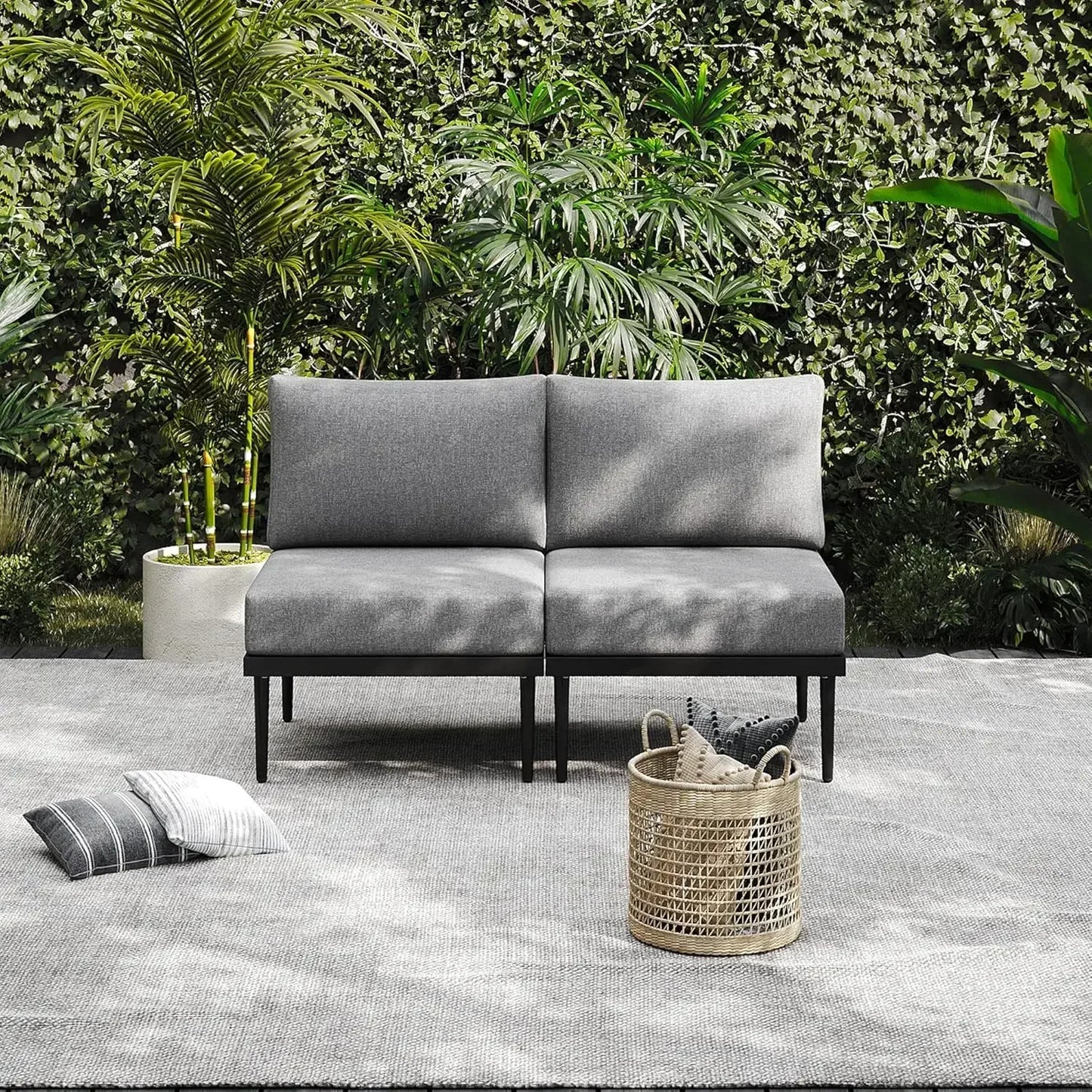 General Outdoor Metal Furniture Set Modern Sectional Sofa