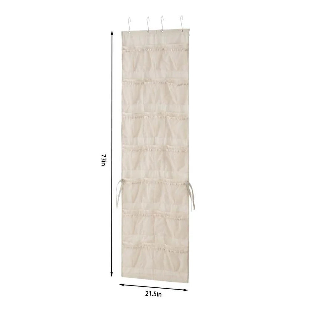Fujian Canvas 42 Pocket Over The Door Shoe Organizer