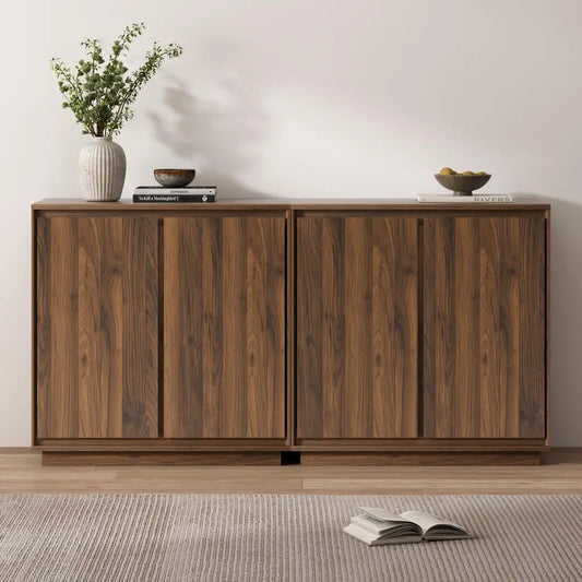 Sideboard Buffet Cabinet With Storage And Adjustable Shelves