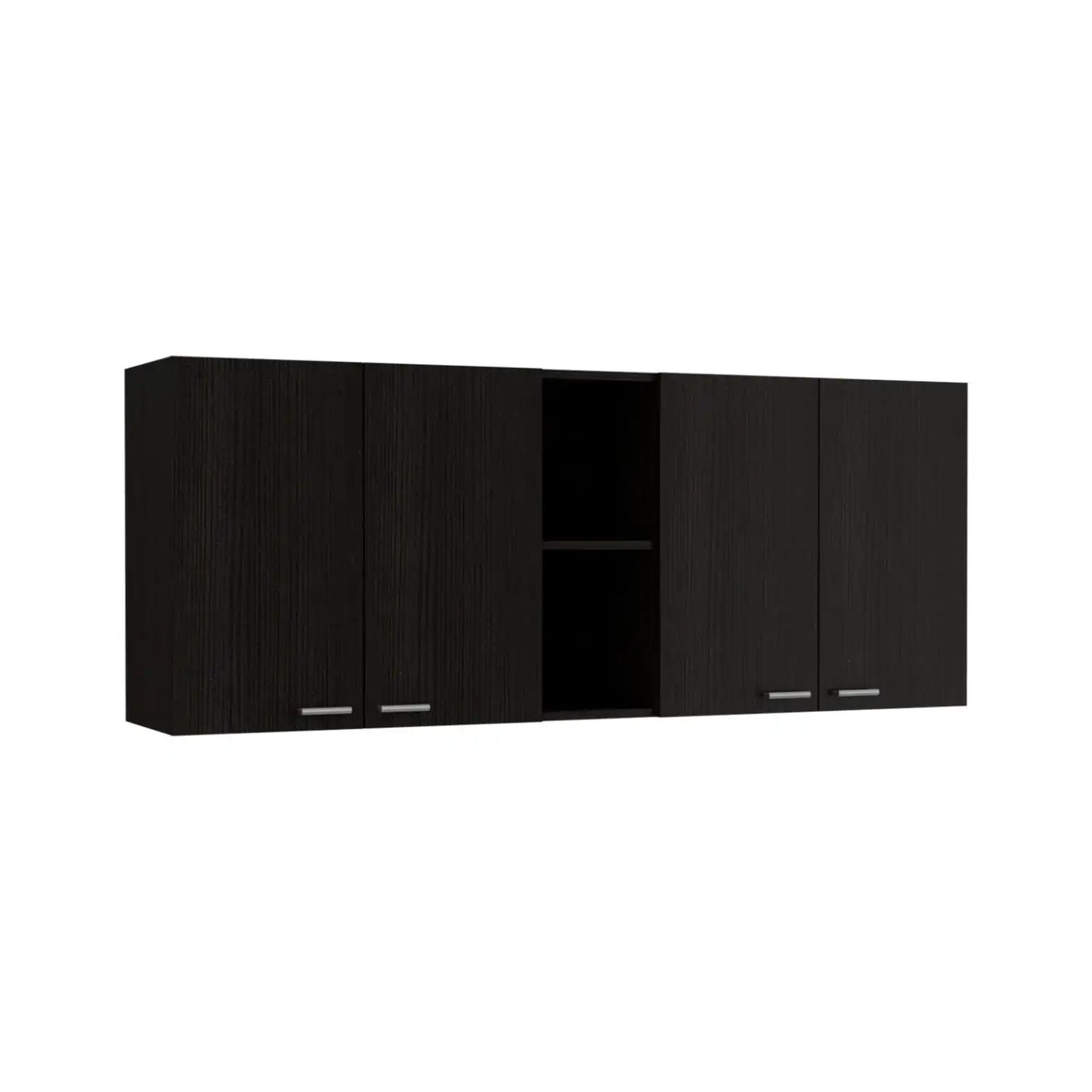 TUHOME Portofino 150 Wall Cabinet Double Door Two Exterior Shelves
