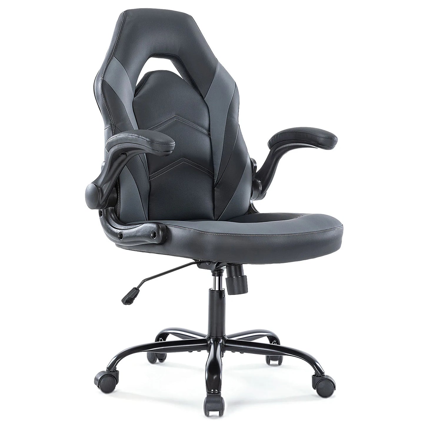 JHK Ergonomic Gaming Office Chair With Adjustable PU Leather Armrests