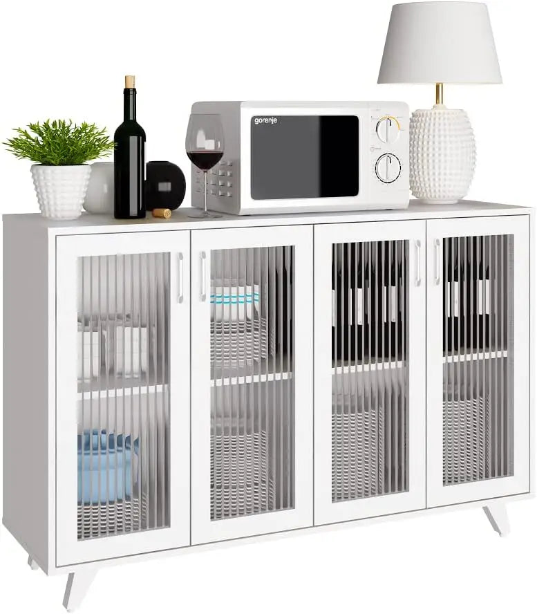 Kitchen Buffet Server Table Accent Sideboard Cabinet With Doors