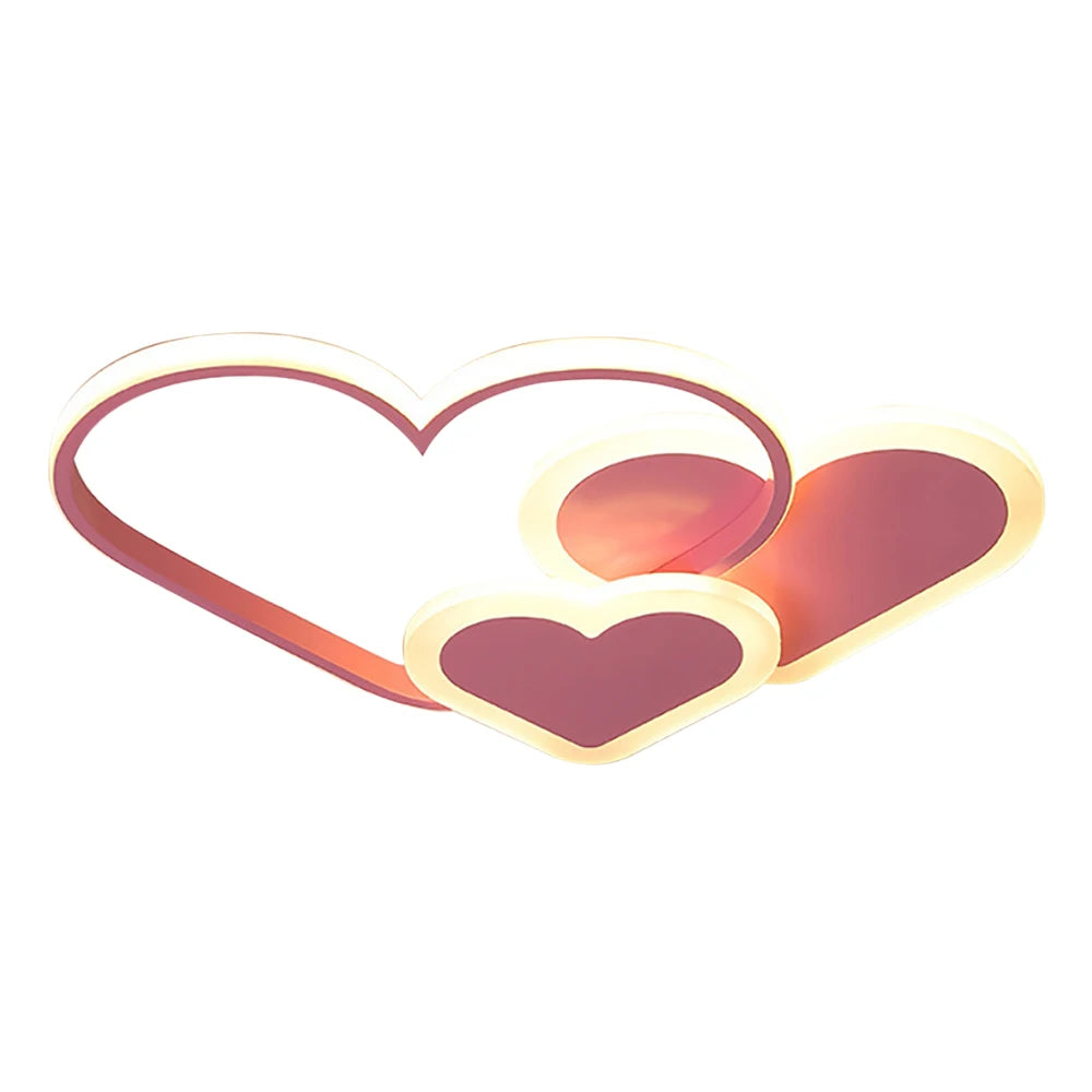 Modern Minimalist Heart LED Ceiling Light For Kids Room