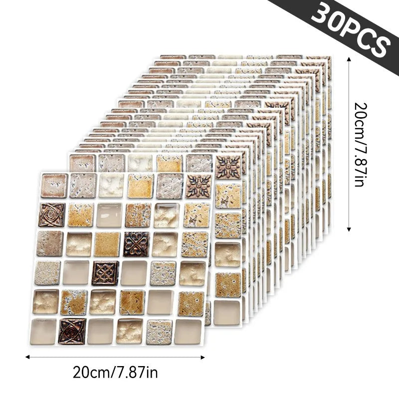 Hign-concerned 3D Wallpaper Stickers Set Peel and Stick Decor