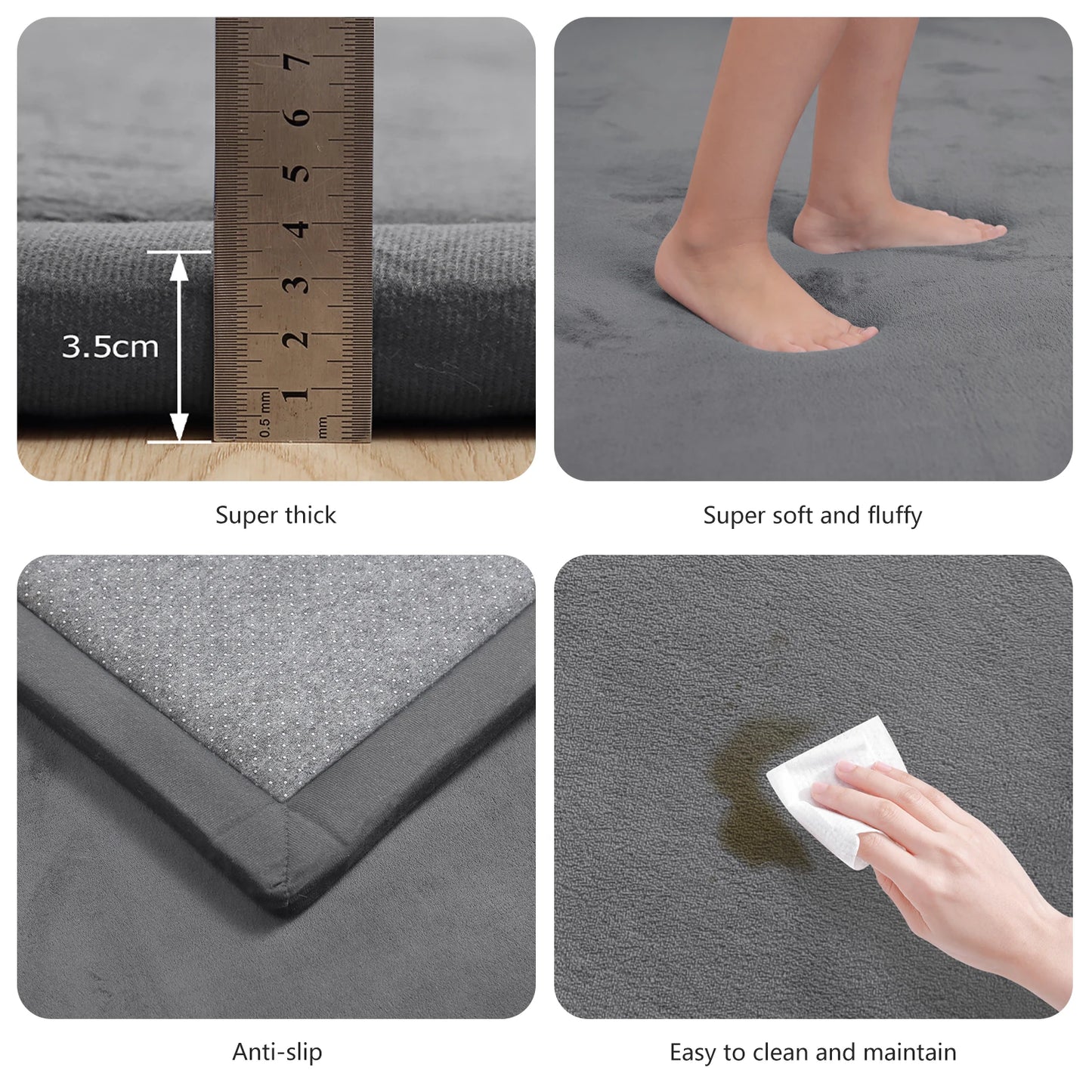 Huloo Sleep Tatami Baby Play Mat Non Slip Crawling Nursery Rug Living Room