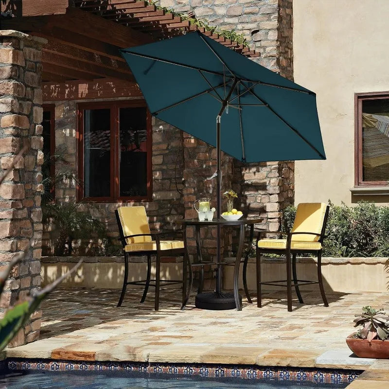 Hign-concerned Patio Market Umbrella Tilt Button 6 Ribs