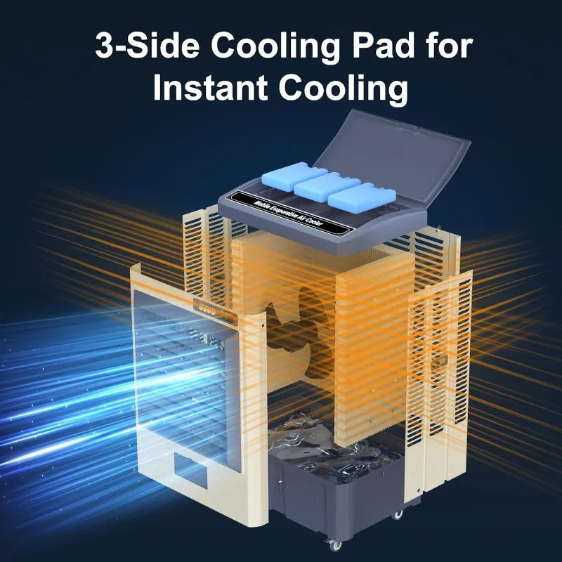 Hign-Concerned Evaporative Swamp Cooler 4800 CFM Portable