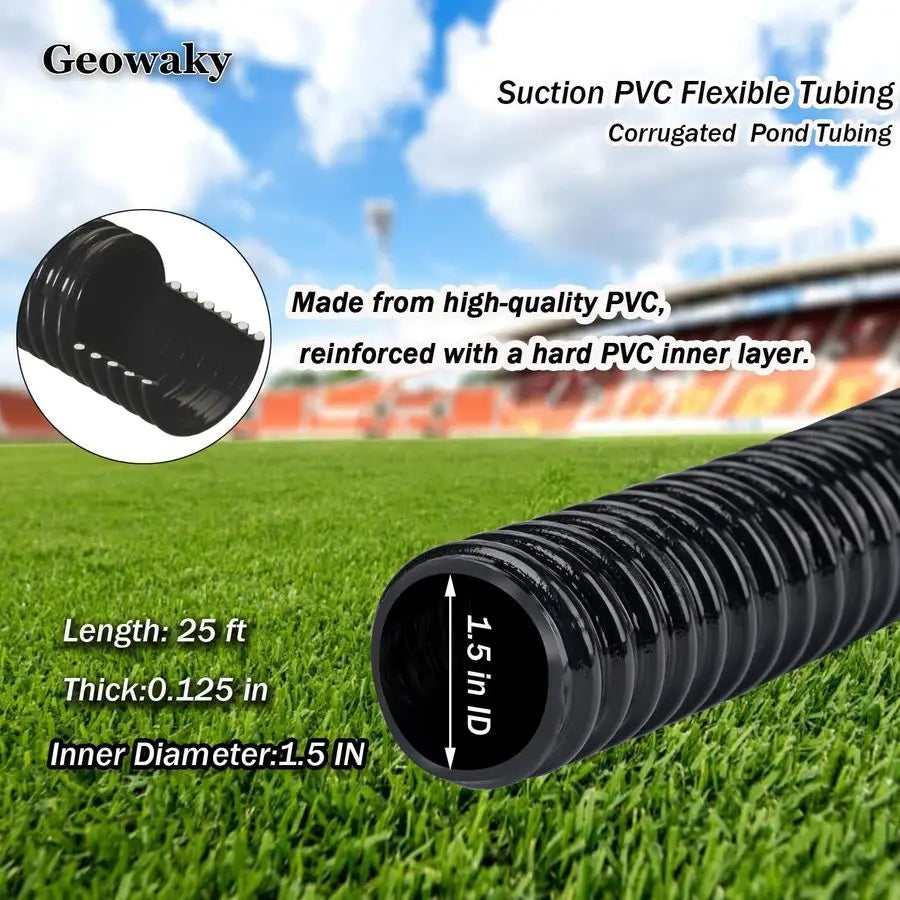 PVC Flexible Pond Hose Corrugated Kinkproof Waterfall Sump Drainage