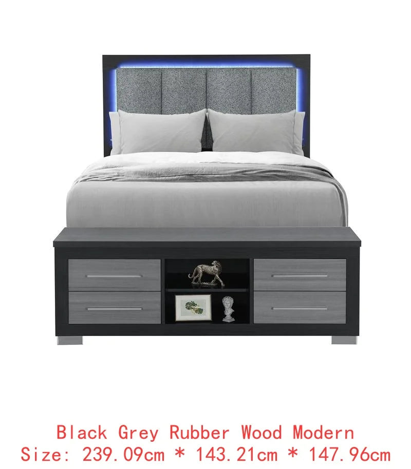 Messa 5PC Natur Bedroom Set for Modern Home Decor Styles