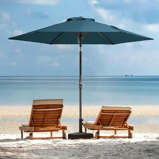 Hign-concerned Patio Market Umbrella Tilt Button 6 Ribs