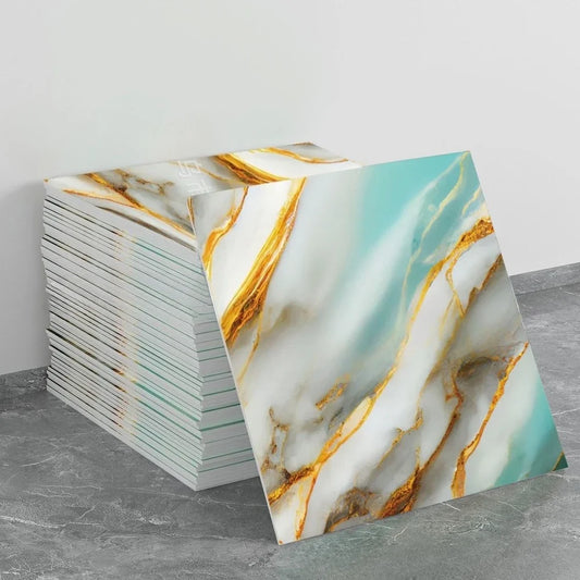PVC Marble Wall Sticker Self Adhesive Tile Bathroom Kitchen Decor