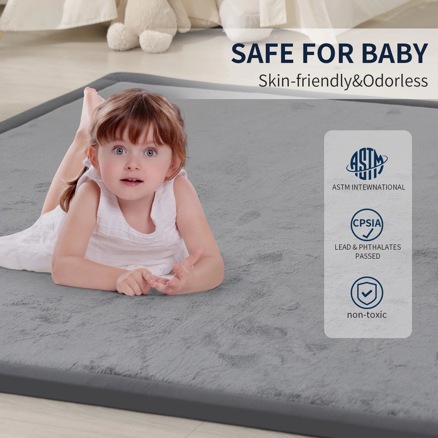 Huloo Sleep Tatami Baby Play Mat Non Slip Crawling Nursery Rug Living Room