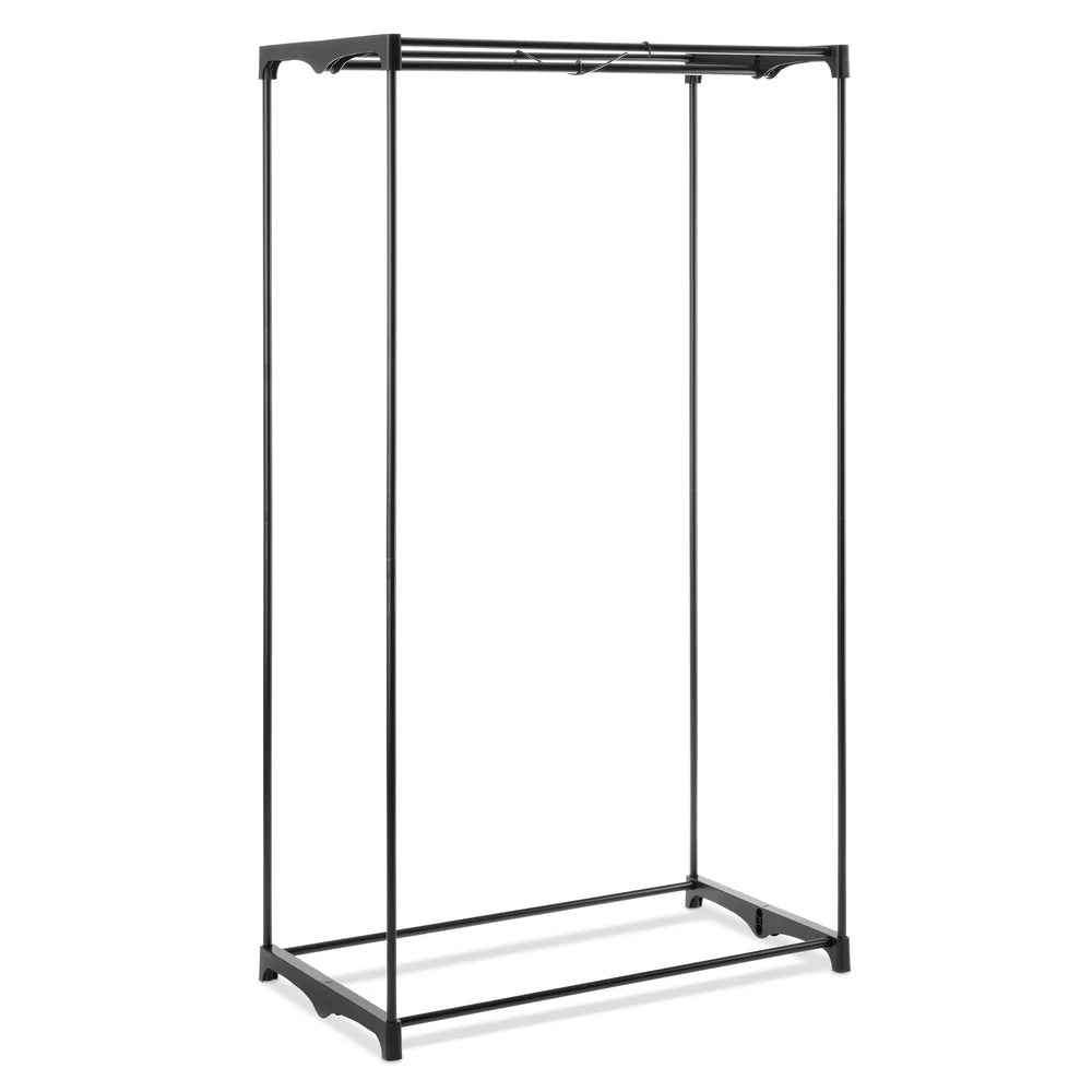 XMSJ Freestanding Clothes Closet Organizer With Fabric Cover