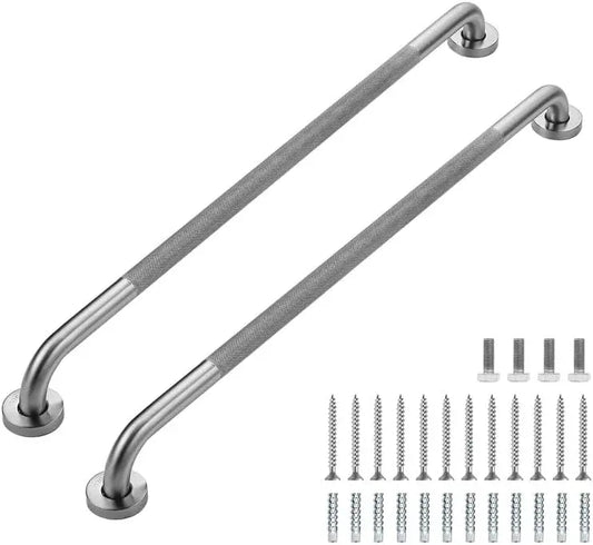 2-Pack Stainless Steel Shower Grab Bars For Elderly Safety