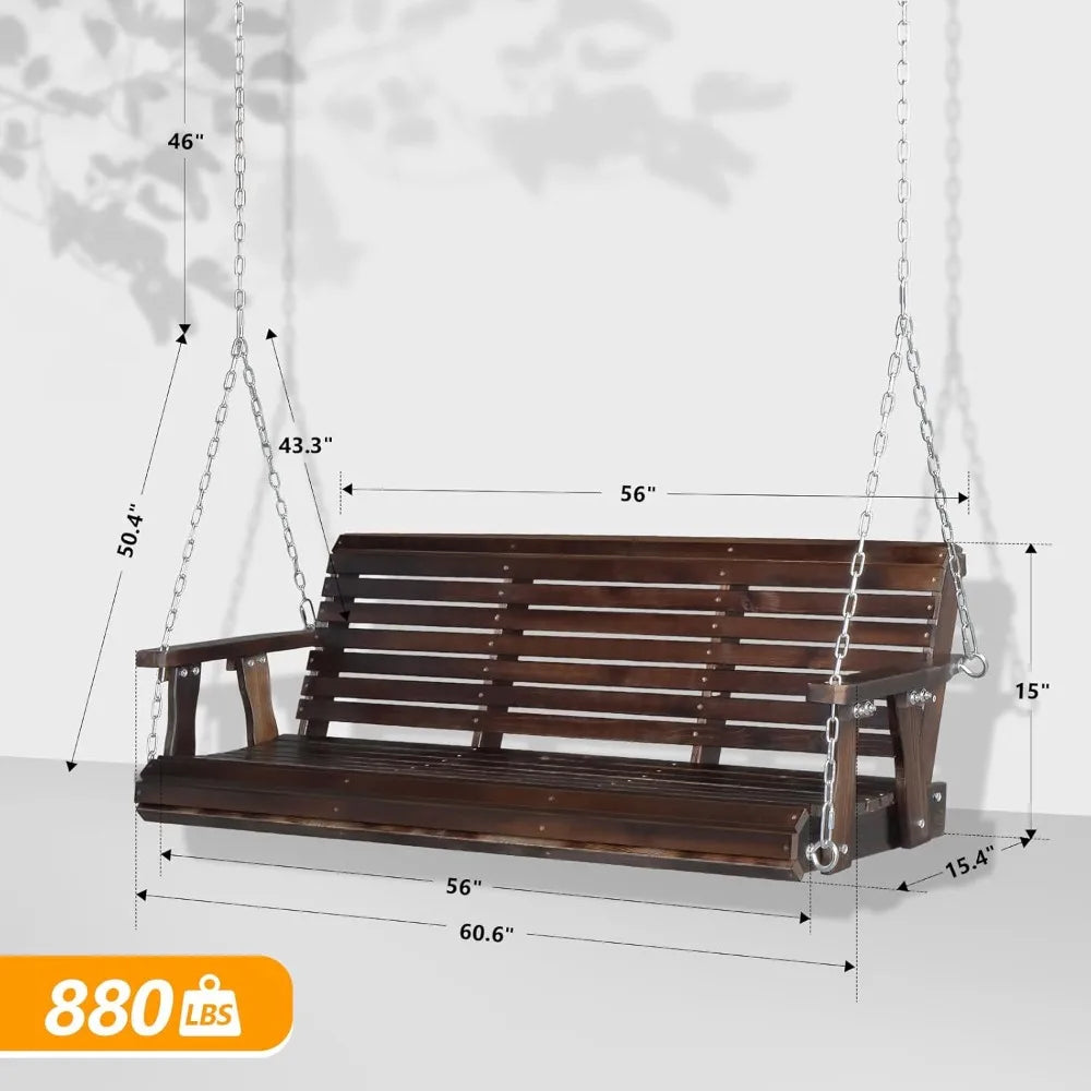 Vingli 880 Lbs Capacity Outdoor Patio Hanging Swing Chair