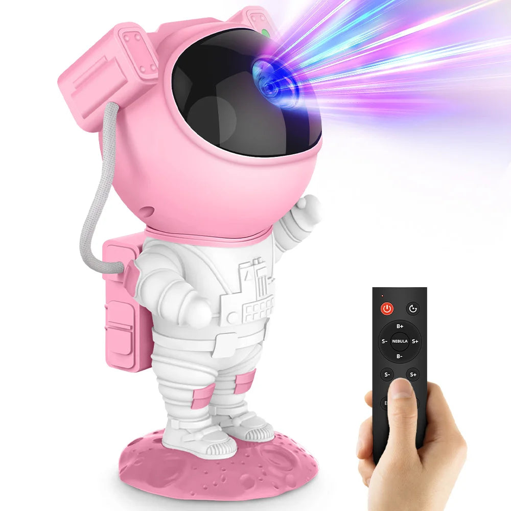 AG AceGamer Astronaut Galaxy Projector Night Light With Timer