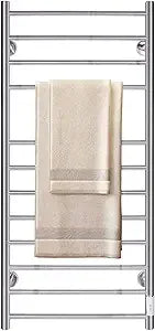 RBXC Towel Warmer Wall Mounted Heated Rack With Timer