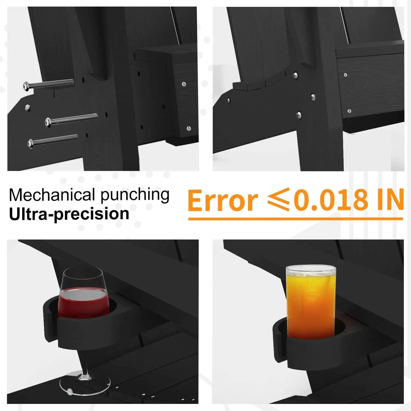 XMSJ Adirondack Chairs Set Of 2 Weather Resistant Outdoor